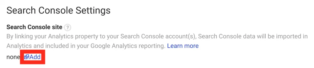 Google Analytics’i Google Arama Konsolu hesabınıza bağlama adım 3