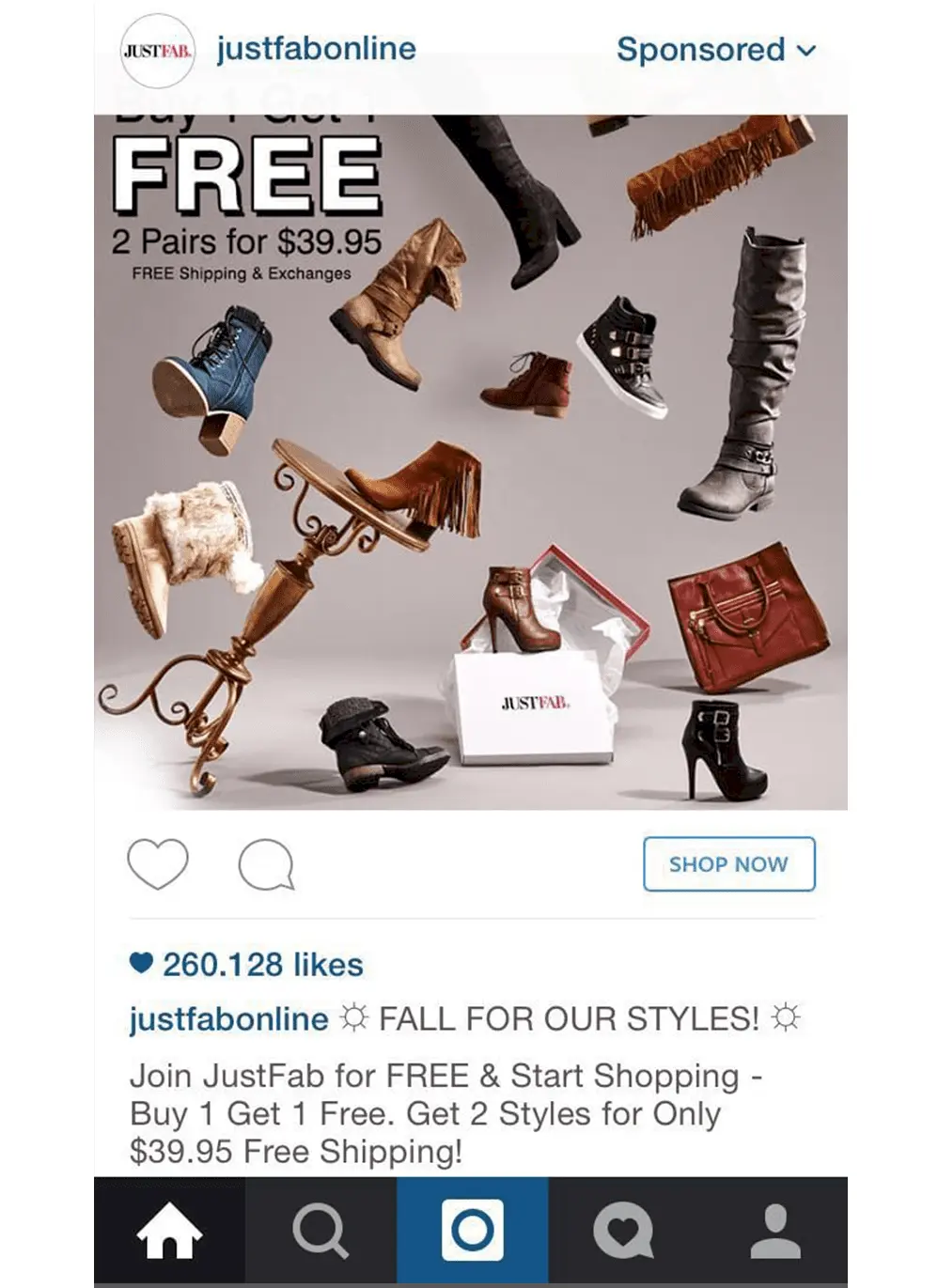 instagram reklam örneği