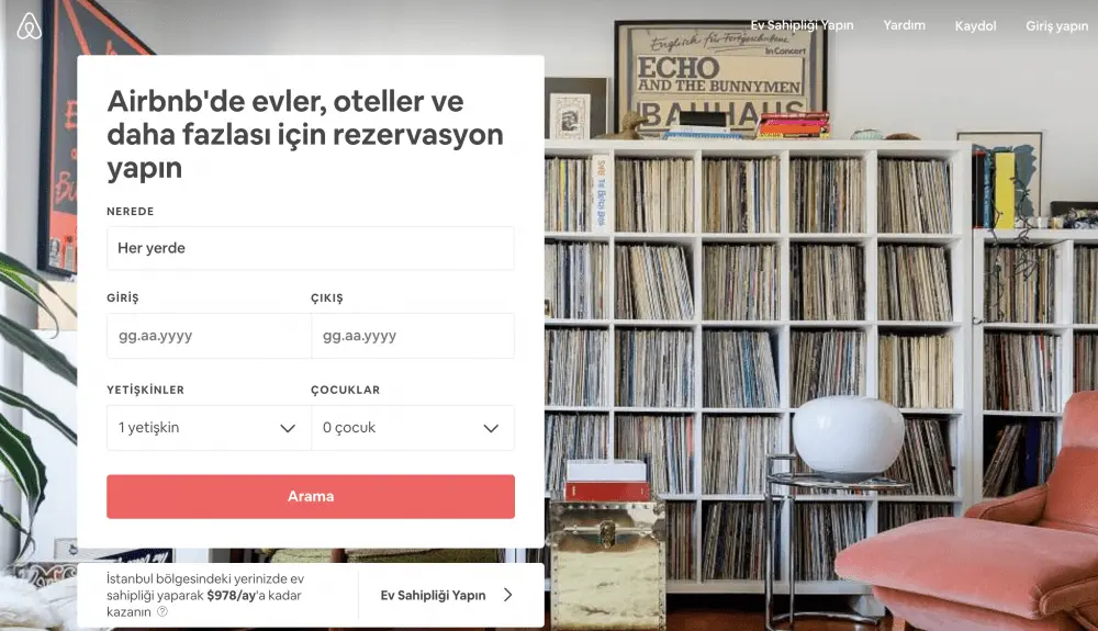 airbnb anasayfa