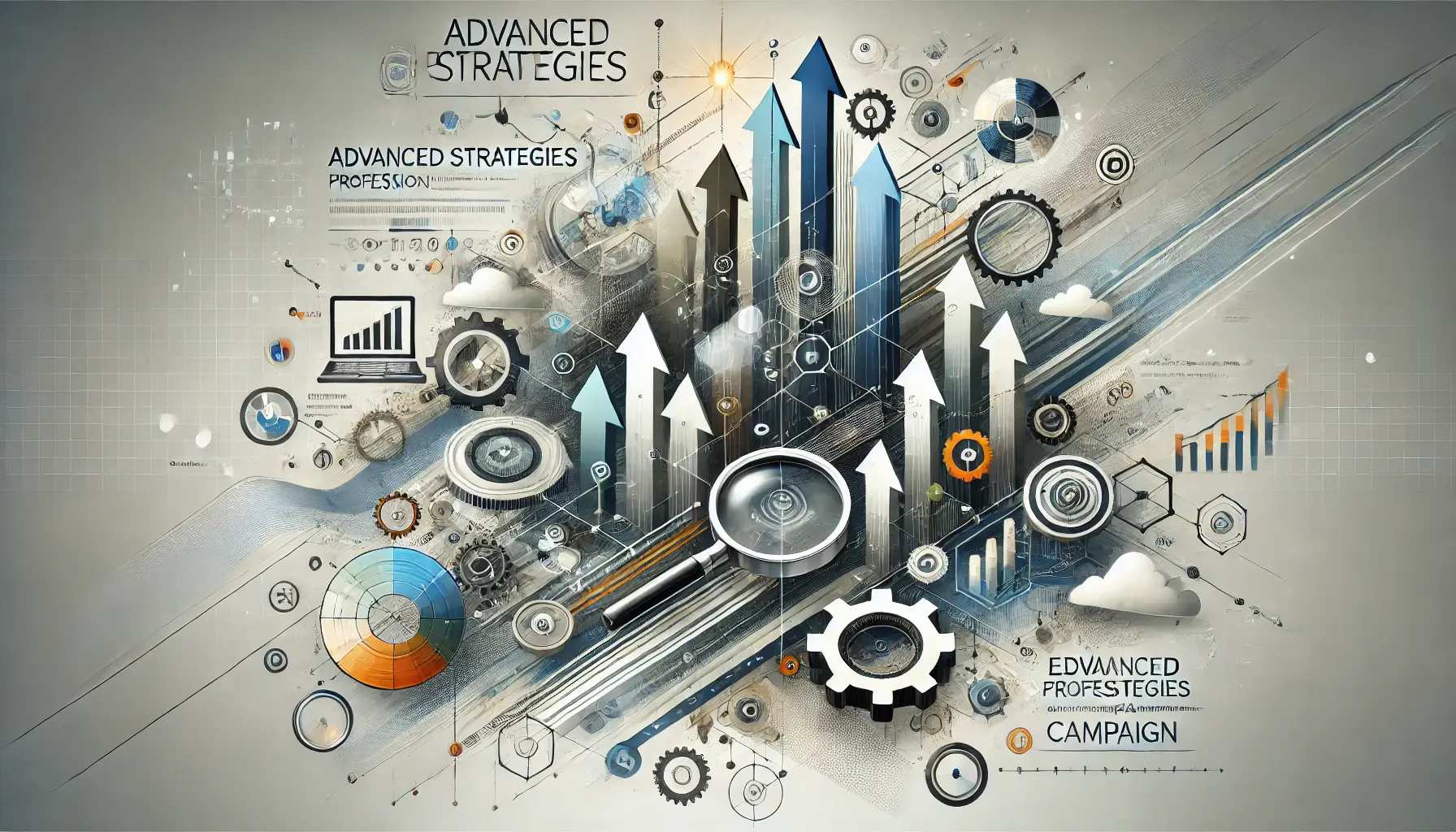 Abstract representation of advanced strategies to elevate digital marketing campaigns