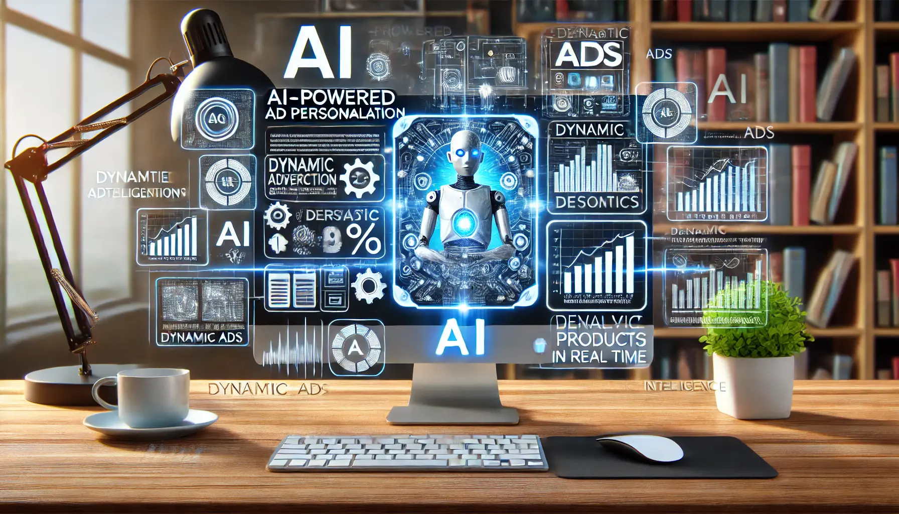 A visual representation of AI-powered ad personalization in digital marketing.