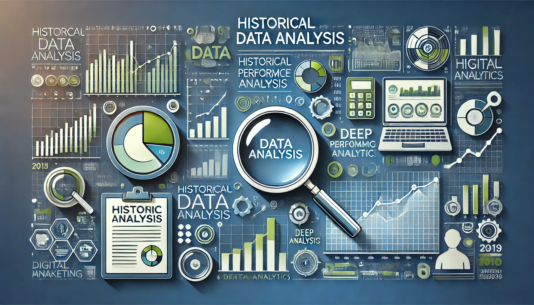 Illustration of historical data analysis in digital marketing.