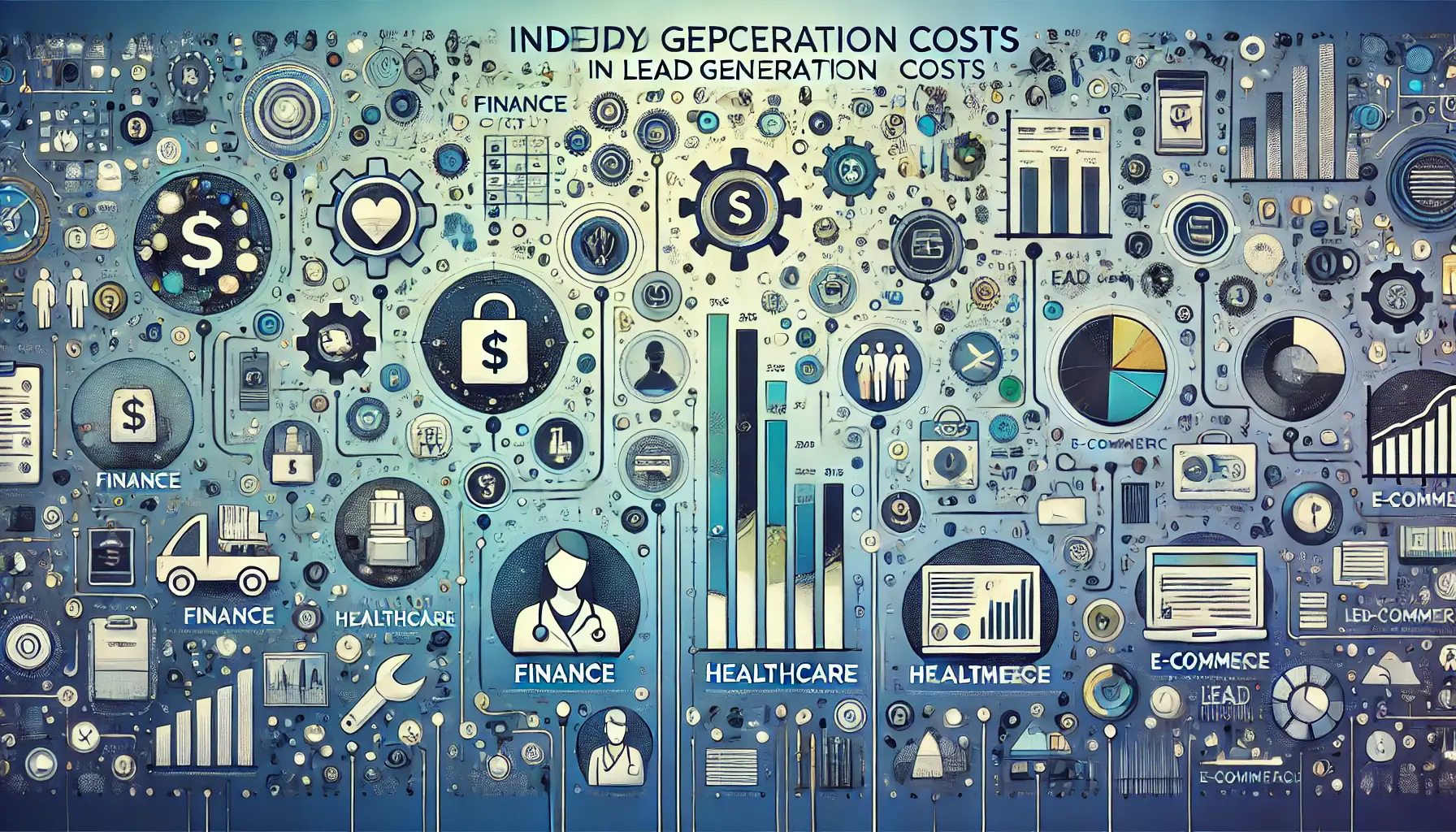 Illustration of industry-specific variations in lead generation costs.