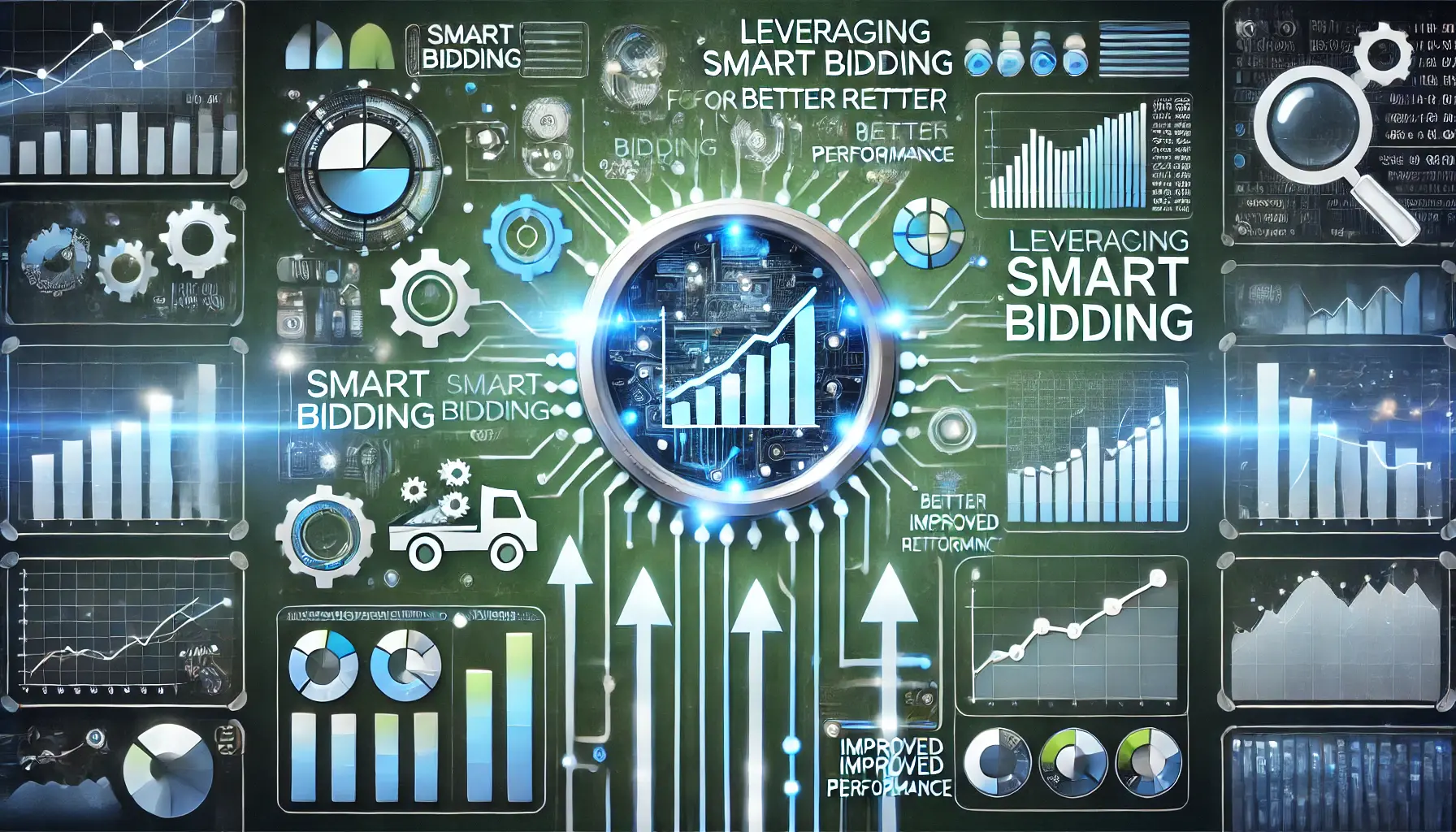 Illustration of leveraging smart bidding in digital marketing.