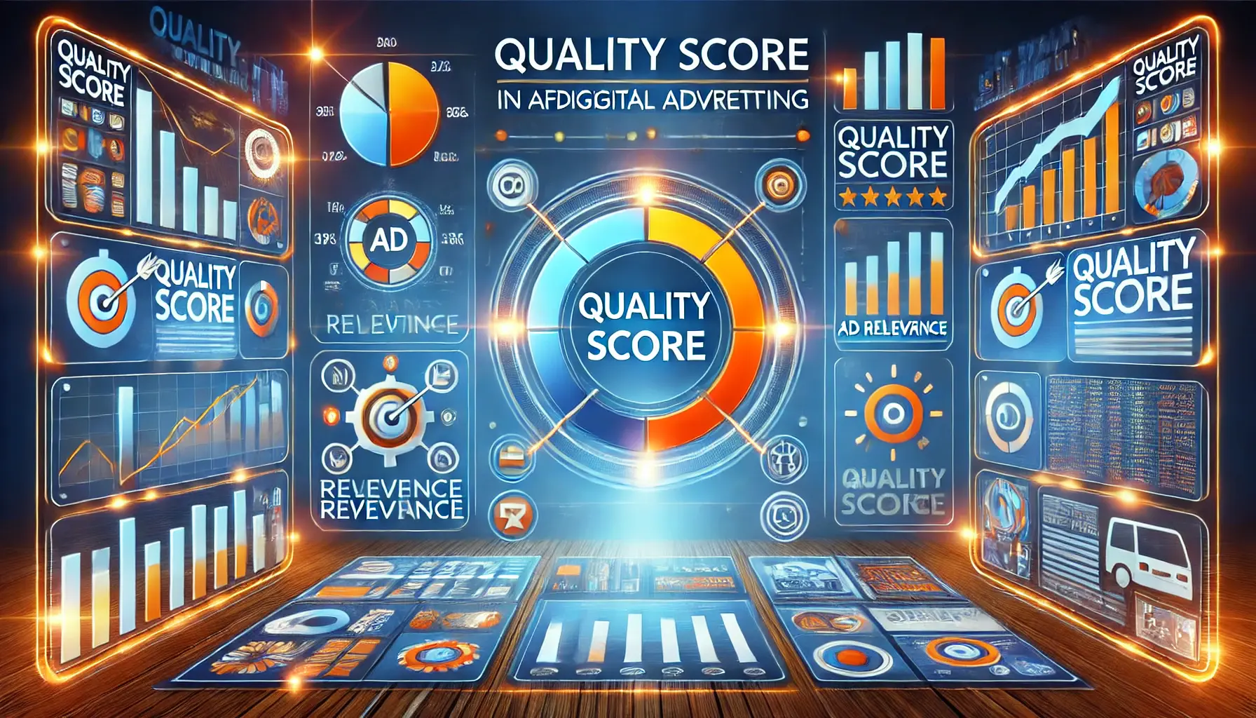 A visual representation of Quality Score in digital marketing, showcasing quality metrics and ad performance.