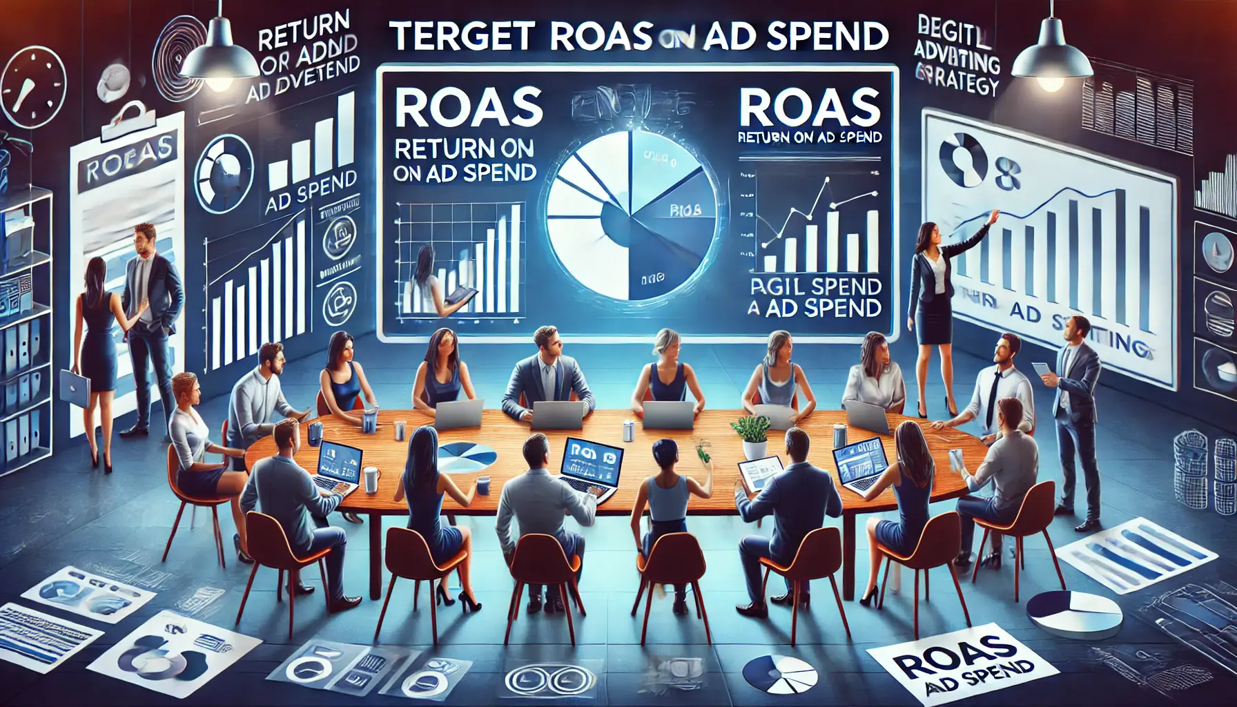 A marketing professional analyzing Return on Ad Spend metrics.