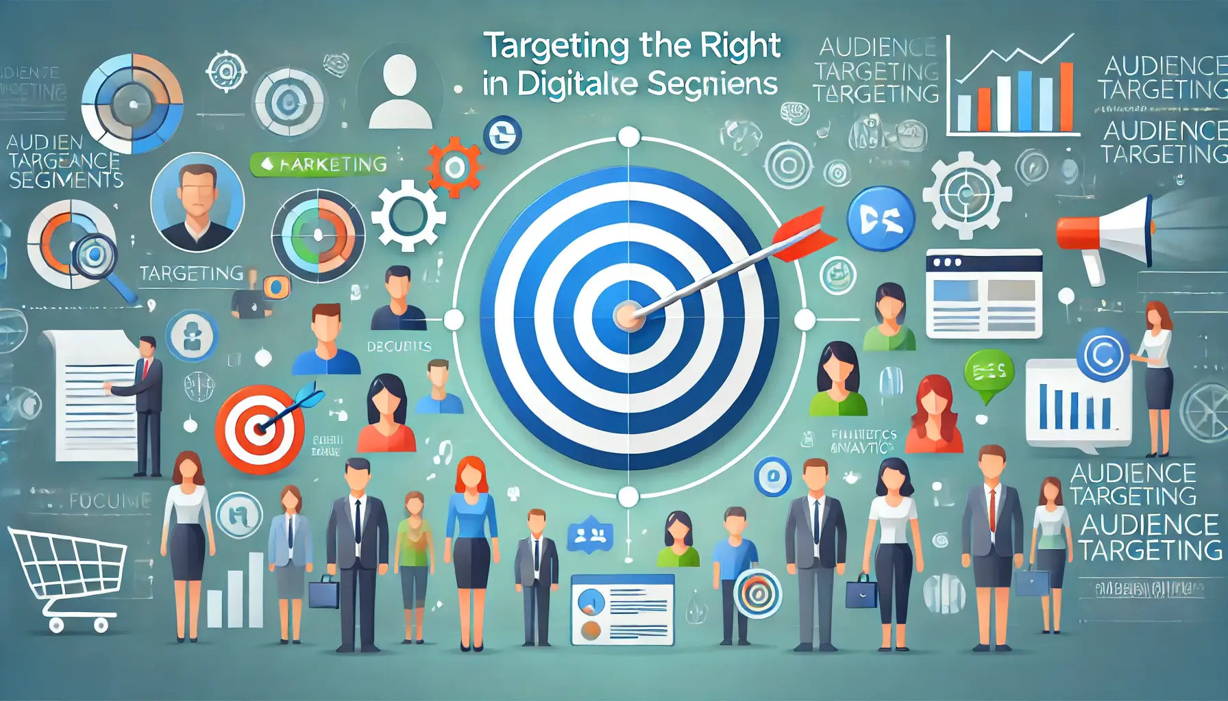 Illustration of targeting the right audience segments in digital marketing.