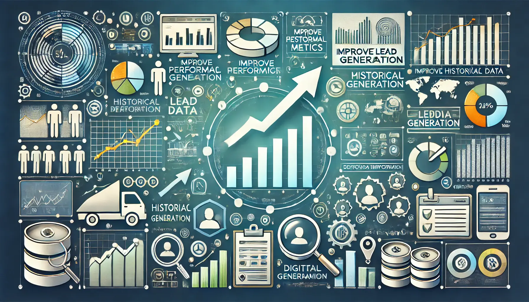 Illustration of using historical data for enhancing lead generation.