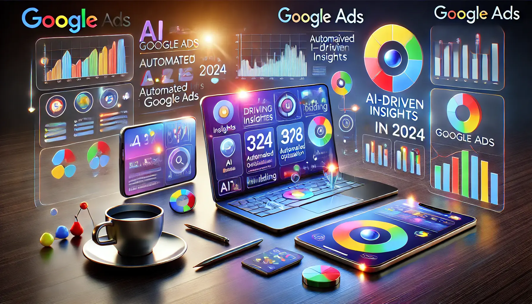 Visualization of the latest Google Ads features with dynamic dashboards and analytics.