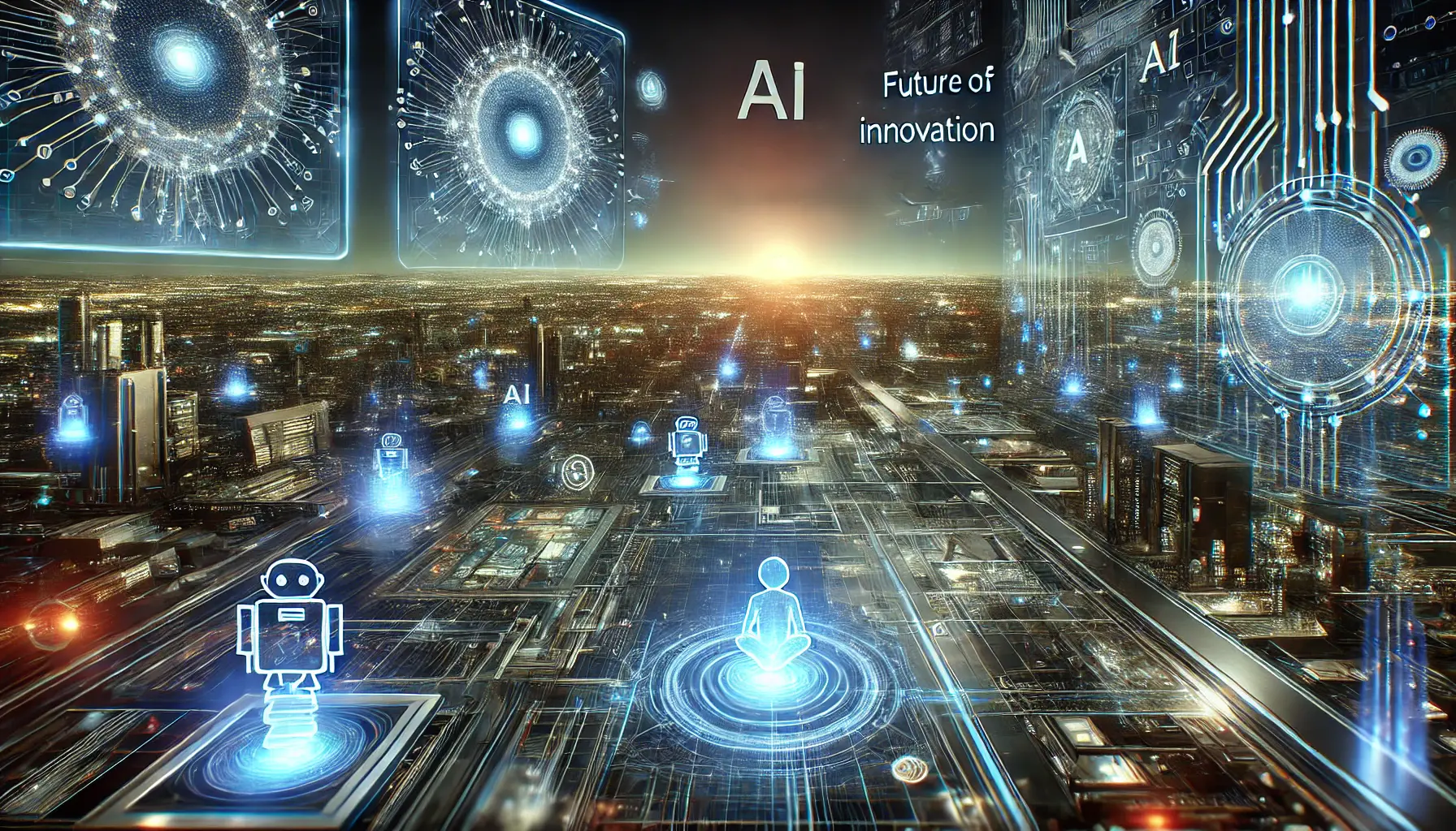 A futuristic digital landscape depicting the evolution of AI systems, symbolized by Qwen's advanced capabilities shaping the future of business and innovation.